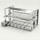 Brasa Grill Grelha Elevante 80cm C/ Painel Gira 6 Espetos