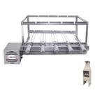 Brasa Grill Tradicional Gira 5 Espetos Especial para Churrasqueiras Pré Moldadas de 65cm