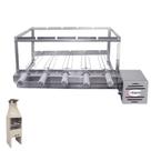 Brasa Grill Tradicional Gira 5 Espetos para Churrasqueira Pré Moldada 65cm Espaço Interno