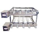 Brasa Grill Tradicional Gira 9 Espetos Dupla para Churrasqueiras
