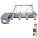 Brasa Grill Tradicional Único Andar Gira 4 Espetos para Churrasqueira Pré Moldada de 55cm Espaço