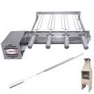 Brasa Grill Tradicional Único Andar Gira 4 Espetos para Churrasqueira Pré Moldada de 55cm + Espeto Picanha