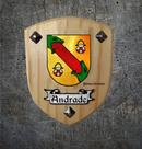 Brasão da família Andrade ( feito na madeira )