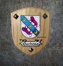 Brasão da família Barbosa ( na madeira )