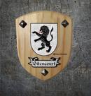 Brasão da família Bitencourt ( feito na madeira )