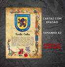 Brasão da família Coelho no Cartaz A3