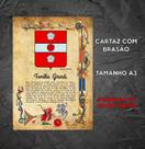 Brasão da família Girardi no cartaz A3