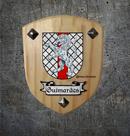 Brasão da família Guimarães ( feito na madeira )