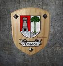 Brasão da família Moraes ( feito na madeira )