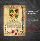 Brasão da família Romero no cartaz tenho A3