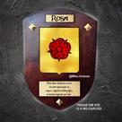 Brasão da família Rosa ( feito na madeira )