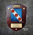 Brasão da família ROSSETTI na madeira