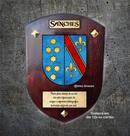 Brasão da família SANCHES na madeira Brasão da família SANCHES na madeira