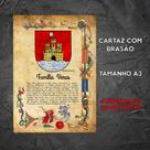Brasão da família Veras ( no cartaz tamanho A3 )