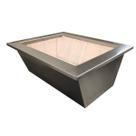 Braseiro Aço Inox 71x50cm Com Isolamento Térmico Para Grill