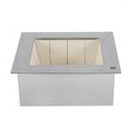 Braseiro Cooktop inox 430 Para Churrasqueira 70 X 50cm