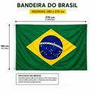 Brasil Bandeira Tecido 180 X 270 Cm