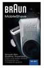 Braun Barbeador elétrico para homens, barbeador elétrico móvel M90, aparador de precisão, lavável
