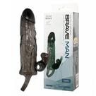 Brave Man Capa com Anel Peniano Estimulador de Clitóris e Vibrador Miss Collection