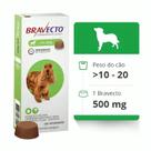 Bravecto 500mg (10 a 20kg) original com nfe