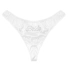 Bridal Thong xo, Fetti Bachelorette Party Ivory Satin Bride