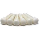 Bridge Pins Crosby Slotted Pure Bone para guitarra de 6 e 12 cordas