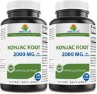 Brieofood Raiz de Konjac 2000mg 180 Cápsulas Vegetarianas Pacote 2
