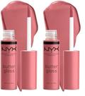 Brilho labial NYX PROFESSIONAL MAKEUP Butter Gloss Tiramisu, pacote com 2