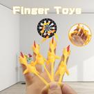 Brincadeira de dedo de borracha de frango Stretch Toy Creative Ejection