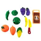Brincando Com Frutas E Legumes Infantil 11 Peças De Plástico