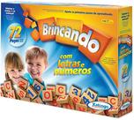 Brincando Com Letras E Números Em Madeira 72 Peças - Xalingo