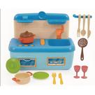 Brincando de Casinha com Cozinha Fashion Kitchen Azul - Roma