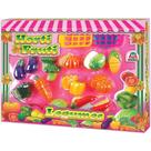 Brincando de Casinha Hortifruti Legumes com tiras autocolantes