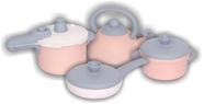 Brincando De Casinha Kit Panelas Baby Gorumet 4 Pcs Brincando De Casinha Kit Panelas Baby Gorumet 4 Pcs