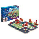 Brincando De Engenheiro Brinquedo Infantil Com 90 PC Madeira
