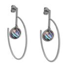 Brinco Abalone Argola Ródio Negro