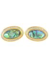 Brinco Abalone Oval Facetado
