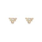Brinco Abelha delicado com zirconia cristal