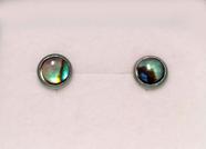 Brinco Aço Cirurgico Abalone 6mm Dia A Dia Brinco Pequeno