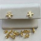 Brinco Anjinho filhos filhas banhado a ouro 18k