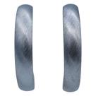 Brinco Argola 5cm Metal Escovado Semijoia Akasaki BC0602
