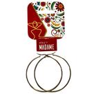 Brinco Argola Aço Inox 316l Dourado Tam G