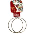 Brinco Argola Aço Inox 316l Dourado Tam GG