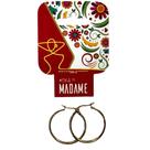 Brinco Argola Aço Inox 316l Dourado Tam P