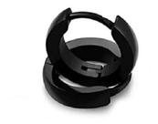 Brinco Argola Aço Prata Preto Dourado 6 Mm Clicker - 2 Pçs Brinco Argola Aço Prata Preto Dourado 6 Mm Clicker - 2 Pçs