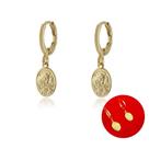 Brinco Argola Articulada Santa Rita De Cássia Banho Ouro