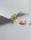 Brinco Argola Banhado a Ouro 18k Hortensia