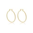 Brinco Argola Canudo 2mm Banhado a Ouro - Semijoia Fina Brinco Argola Canudo 2mm Banhado a Ouro - Semijoia Fina