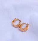Brinco Argola Click Banhado a Ouro 18k