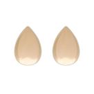 Brinco Argola Click Gota Lisa Banhado a Ouro 18K